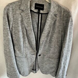 Banana Republic Light Gray Women's Long and Lean Wool Blazer